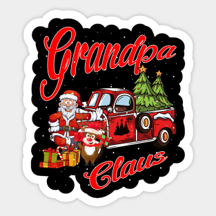 Grandpa Claus Santa Car Christmas Funny Awesome Gift Sticker